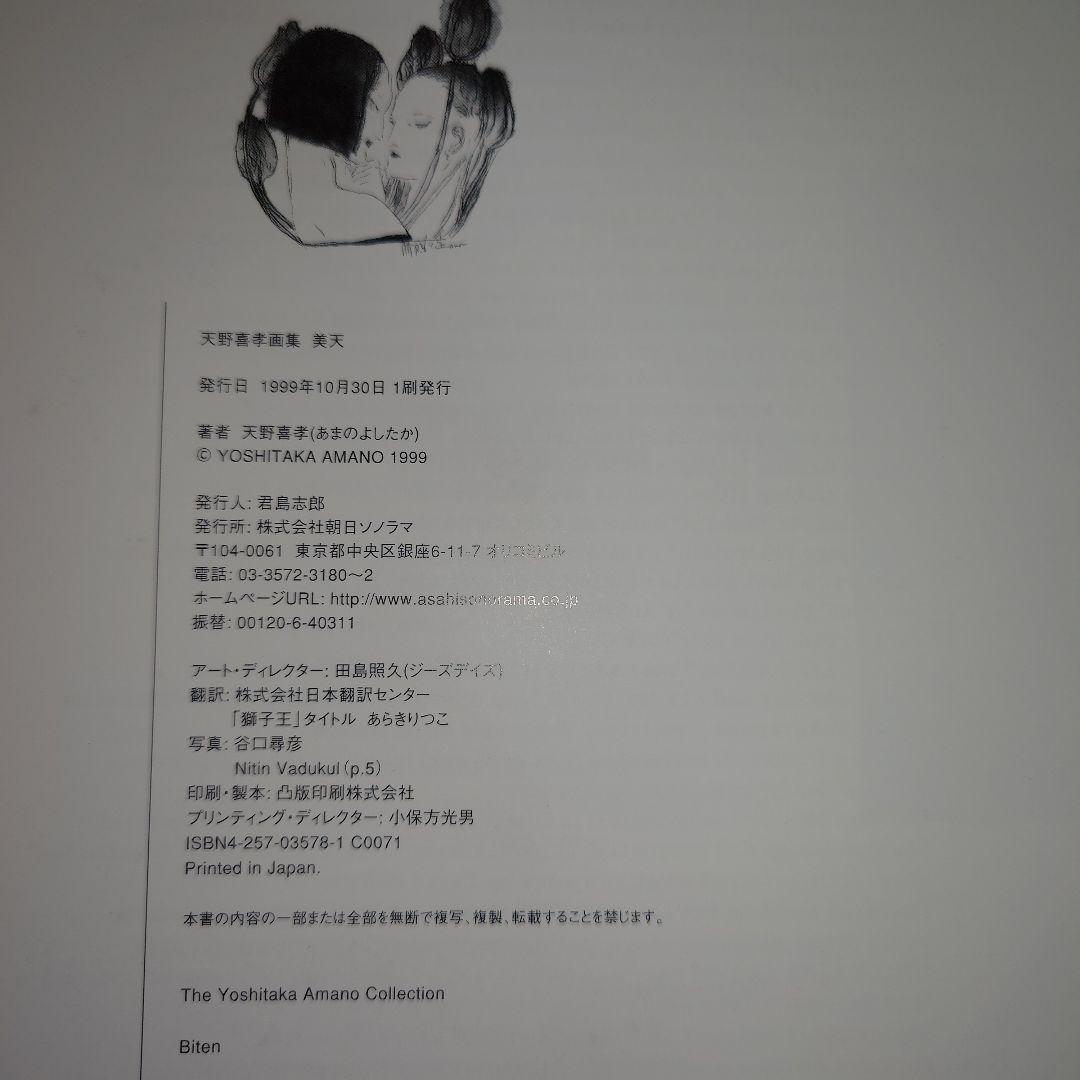 美天 : 天野喜孝画集
