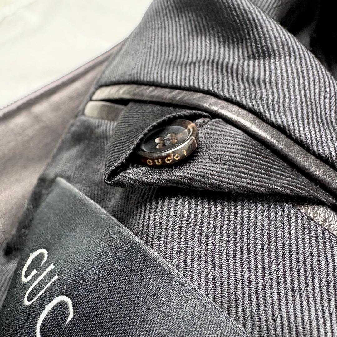 GUCCI トムフォード期 レザージャケット ブルゾン 本革 ラムレザー 総裏