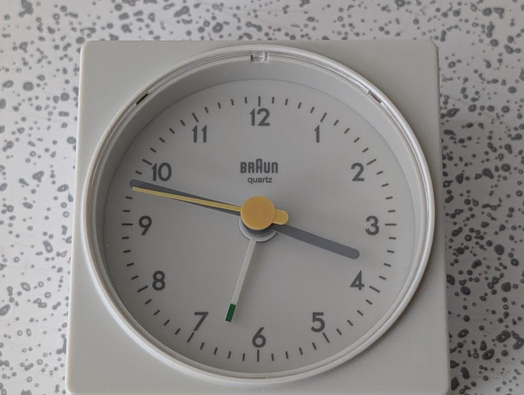 80s ビンテージ BRAUN AB1 4746 アラームクロック 希少 オフ白