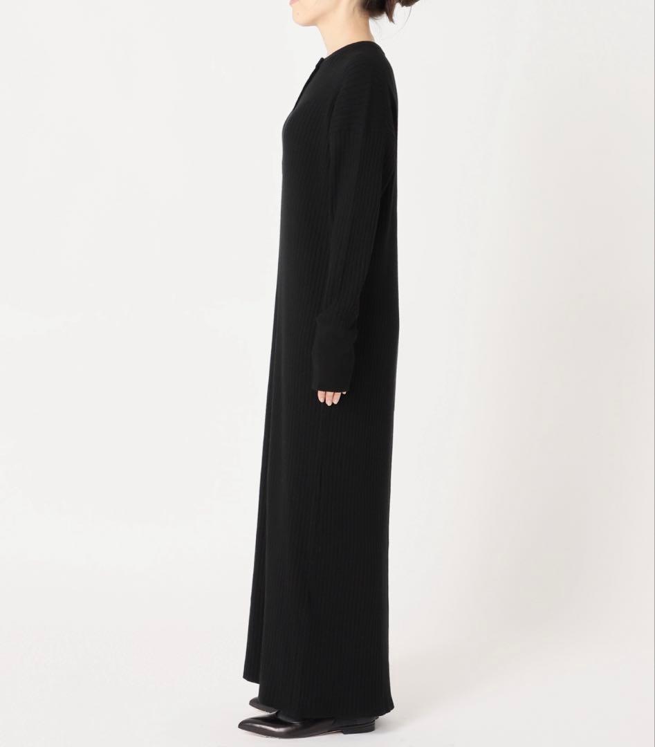 Spick&Span ヘンリーネックリブニットワンピース