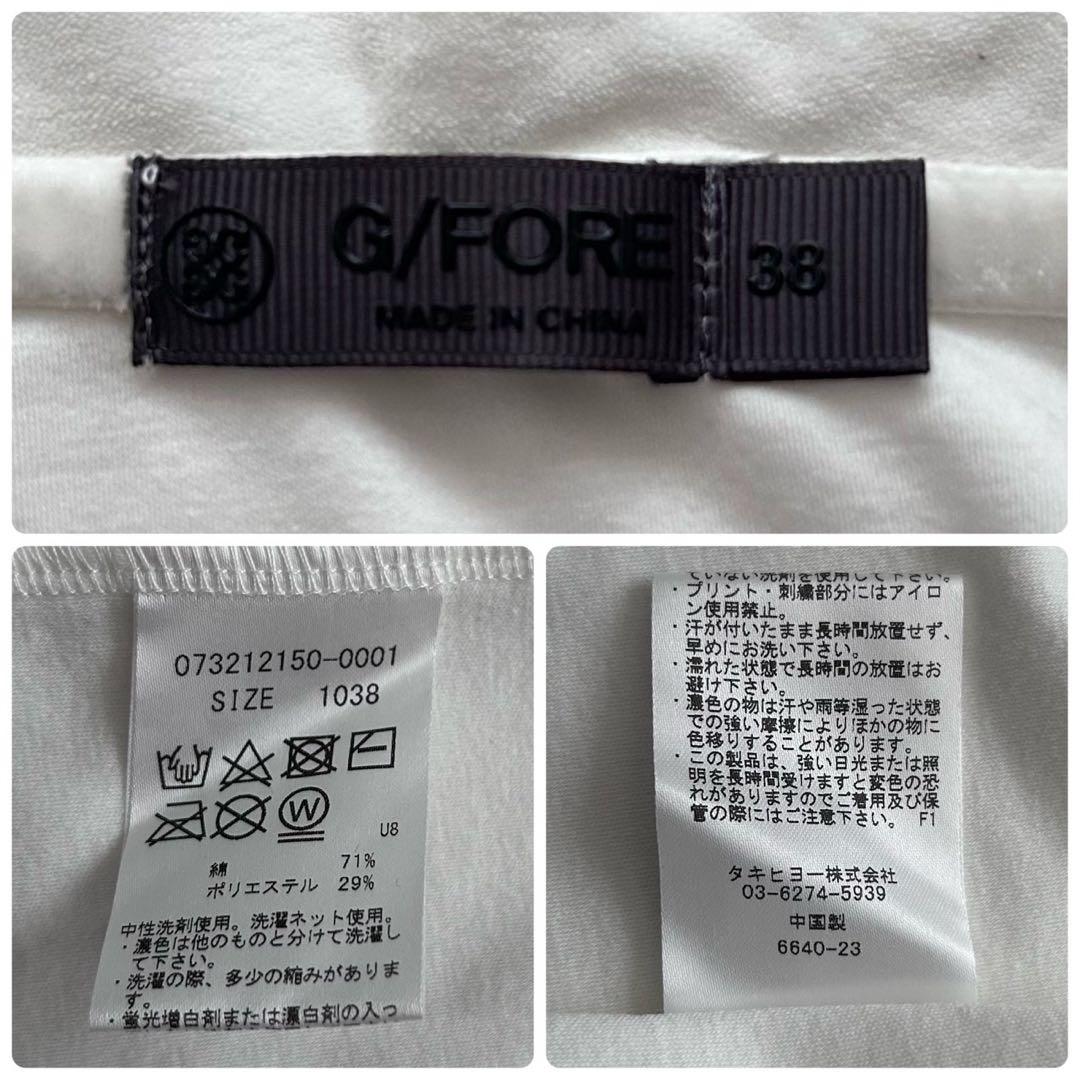 G/FORE ジーフォア ハイゲージクリアパイルパーカー 白 38 ゴルフウェア