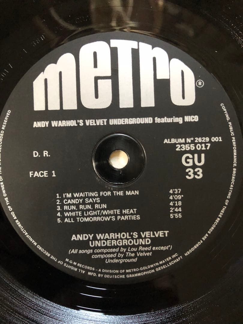 洋楽 Andy Warhol's Velvet Underground Nico