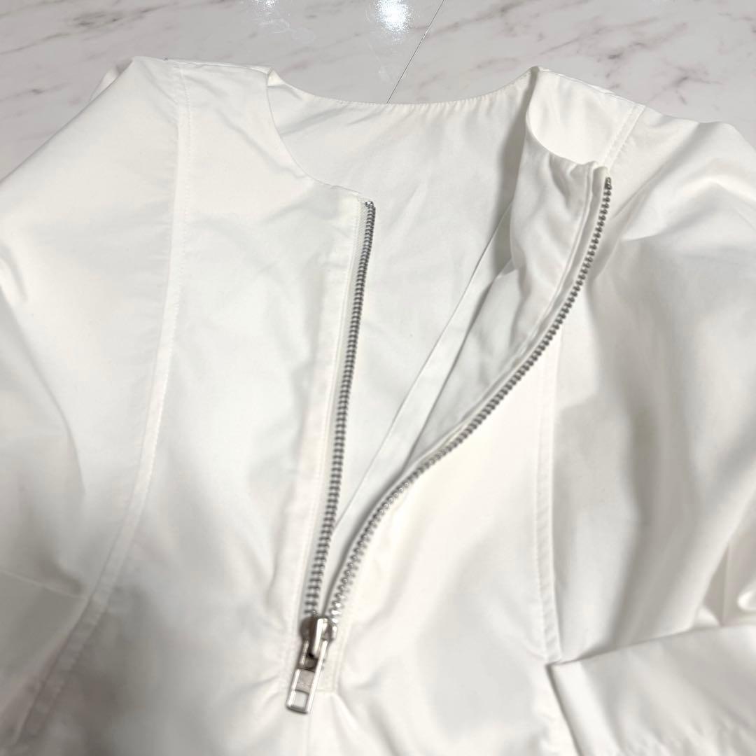 完売品✨️ジプソフィア Zip Blouse ジップ ブラウス 美シルエット 白
