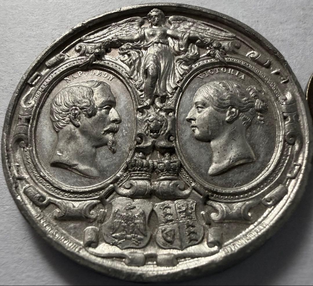 M*M様 1855年4月英国フランス皇帝ナポレオン3世による英国訪問メダルヴィク