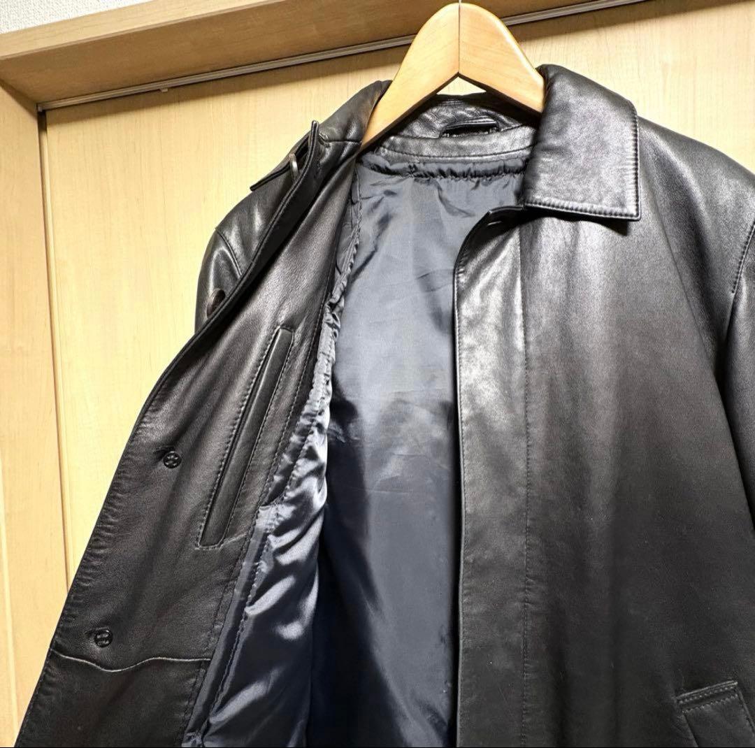 【極美品】【最終値下げ】ユナイテッドアローズ　ステンカラーコート　シープレザー