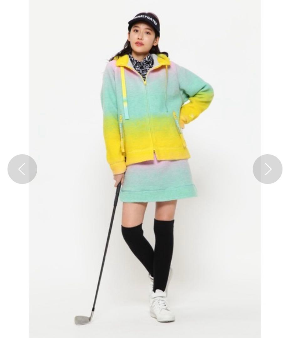 訳あり新品タグ付きパーリーゲイツPEARLYGATESスライバーニットスカート1