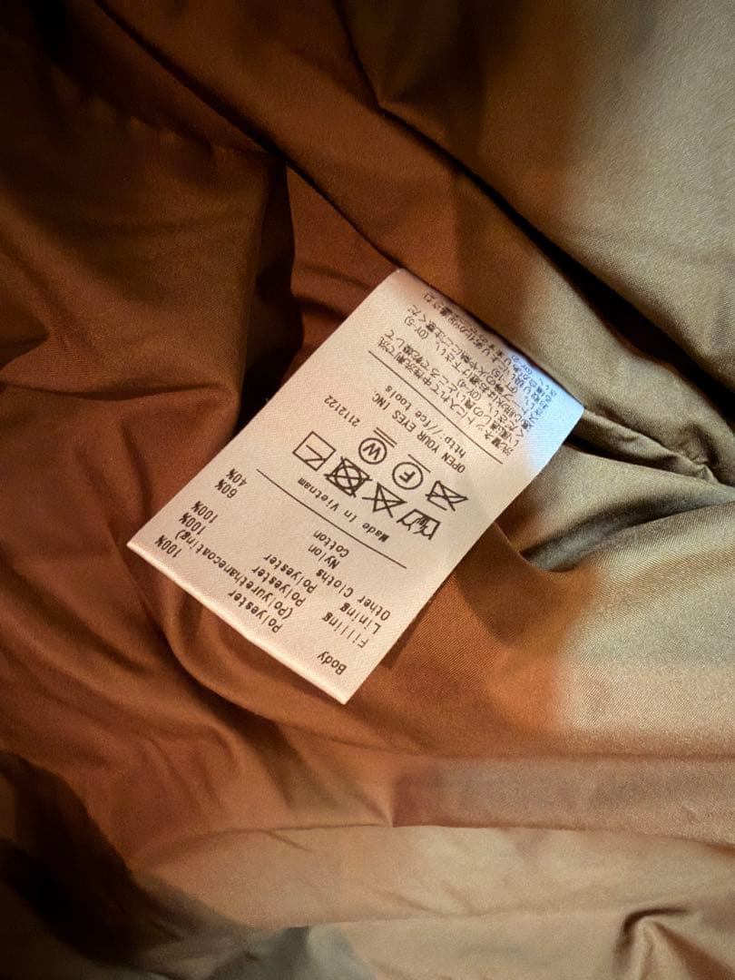 F/CE. RECYCLE NYLON PADDING PONCHO中綿ポンチョ