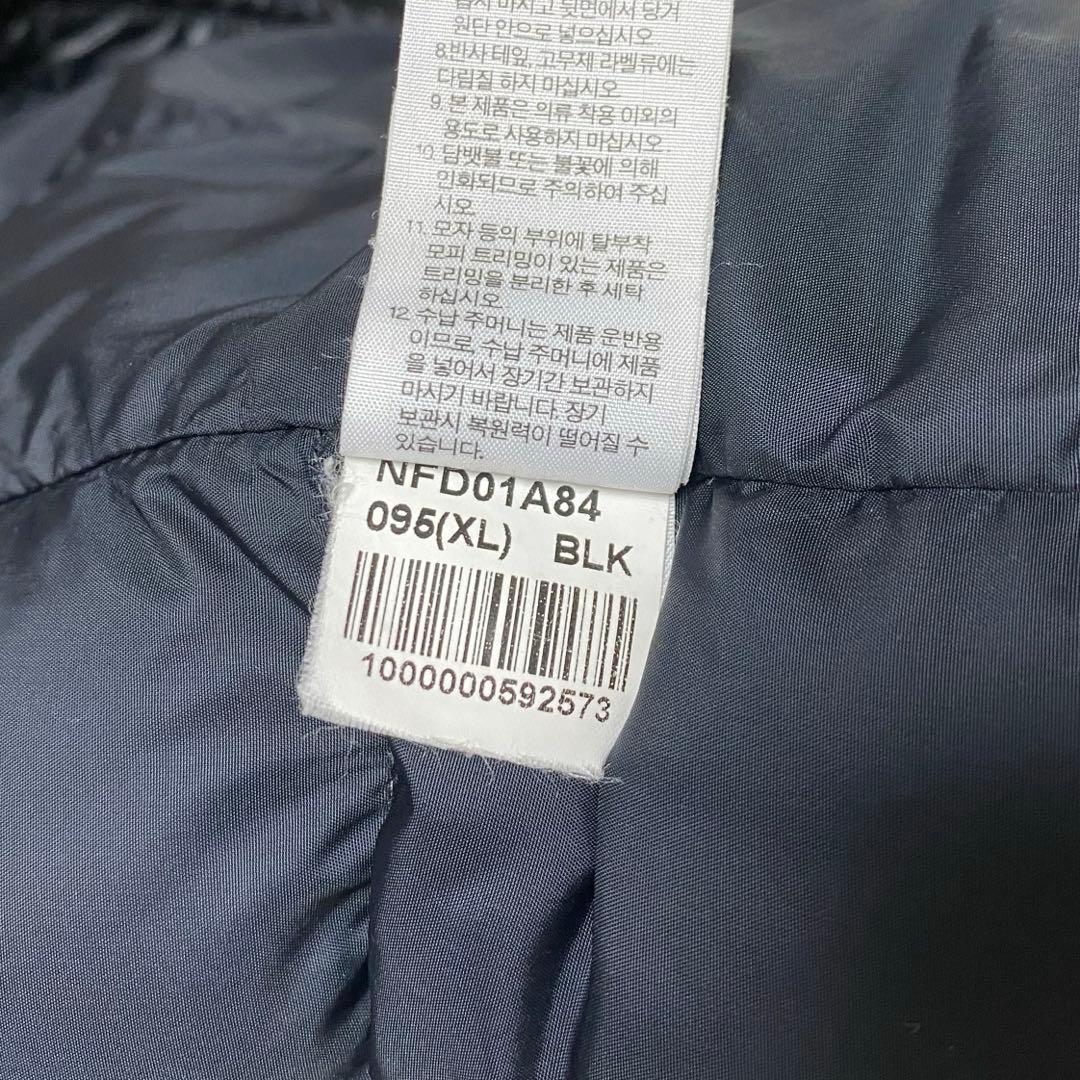 美品 ノースフェイス ダウンベスト 黒 XL(日本Mサイズ相当) 700
