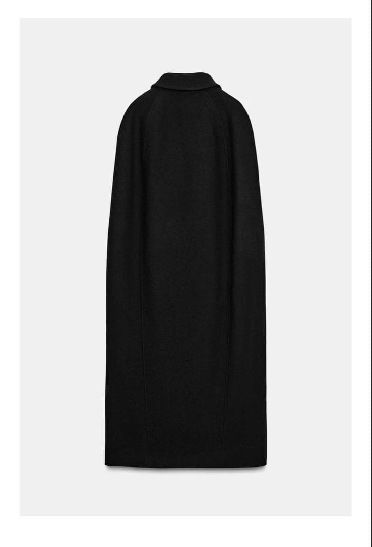 ZARA ZW COLLECTION ケープ風ウール混コート　L 新品未使用