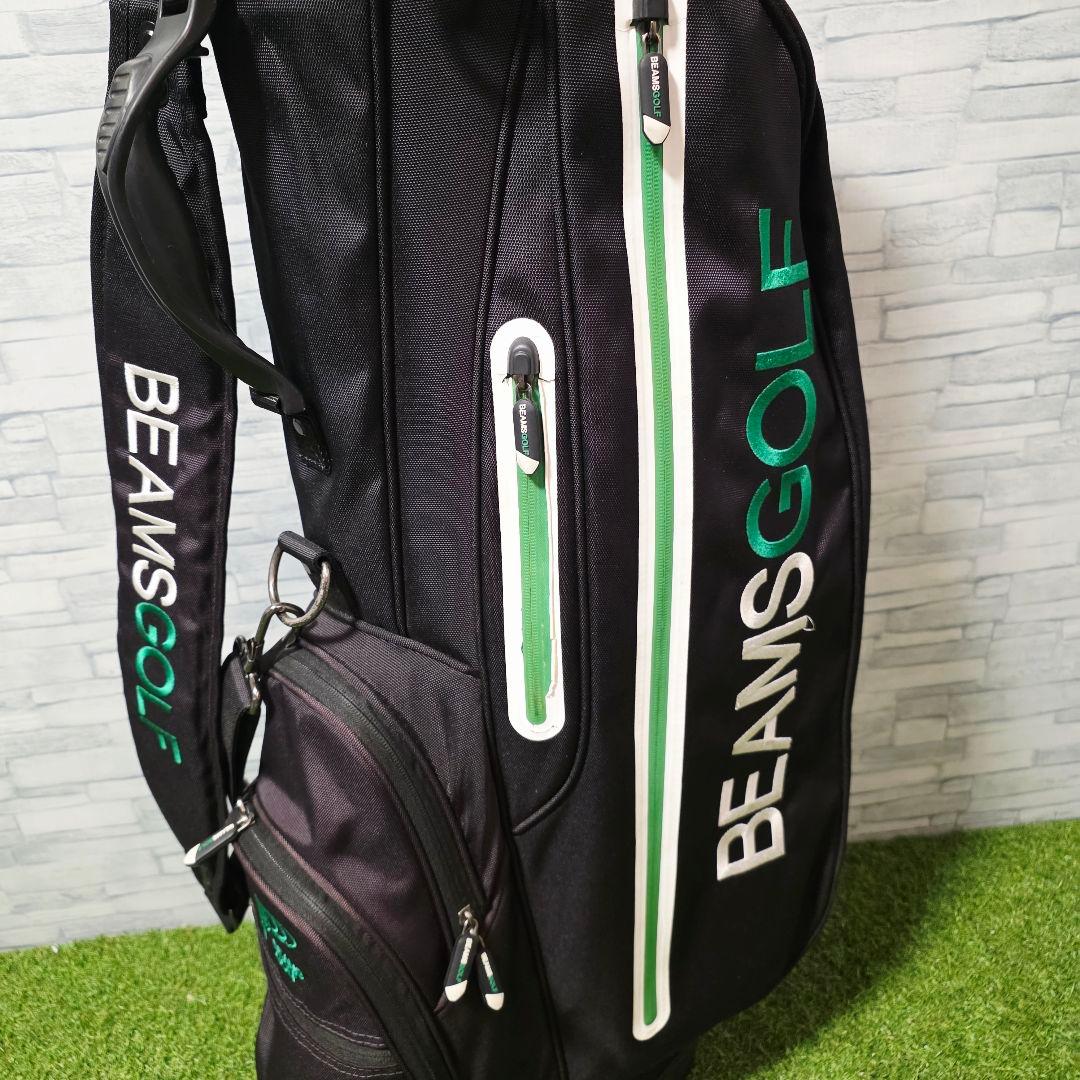 ビームス ゴルフ BEAMS GOLF スタンド式 キャディバッグ ブラック