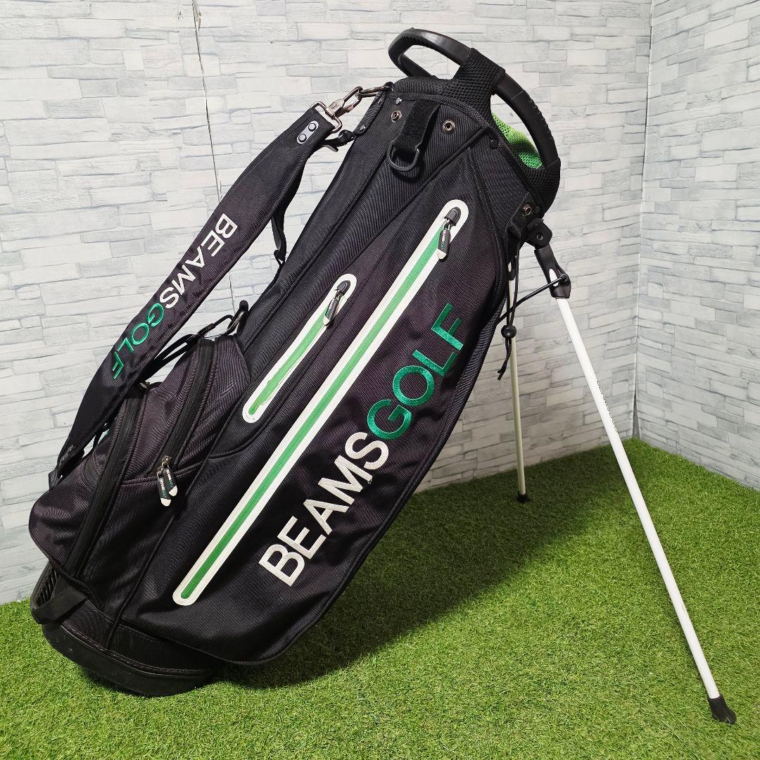 ビームス ゴルフ BEAMS GOLF スタンド式 キャディバッグ ブラック