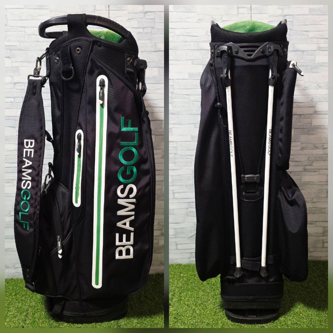 ビームス ゴルフ BEAMS GOLF スタンド式 キャディバッグ ブラック