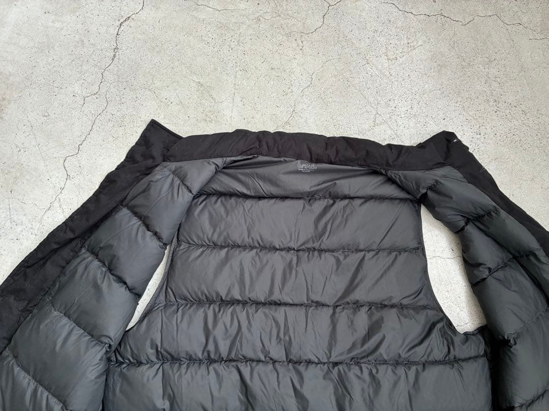 【MUJI LABO】高密度織り撥水ダウンベストL-XL ジャケット　ブラック