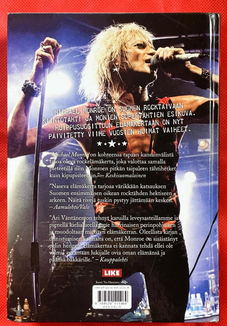 【絶版・美品】マイケル・モンロー自伝『Michael Monroe』