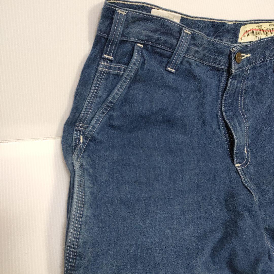 【希少】Carhartt 32x32 ワークデニムパンツメキシコ製ストレッチ濃紺