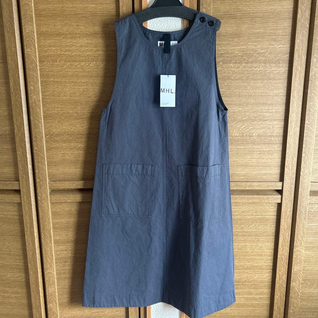 マーガレットハウエル　HAIRLINE COTTON WOOL DRESS