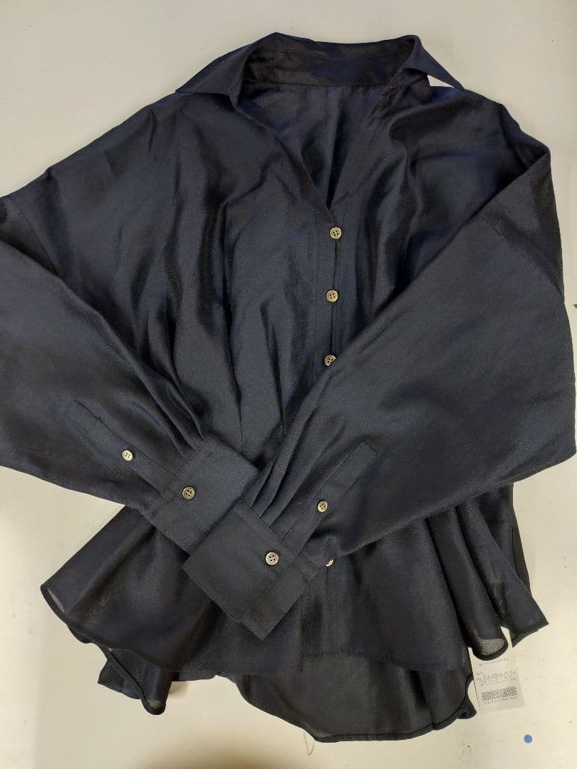 【新古品】NOLLEY'Sウォッシャブルシアースキッパータックブラウス