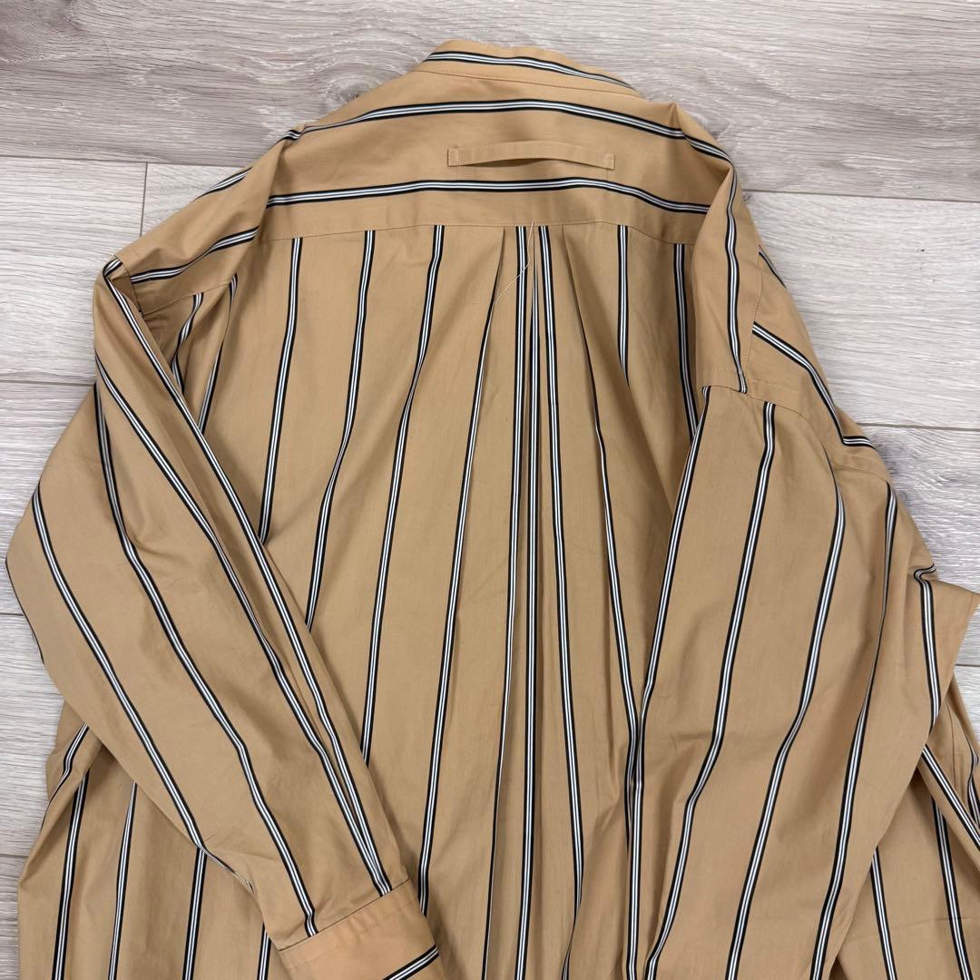 【spic＆span 】　TICCAノーカラースクエアビッグロングシャツ