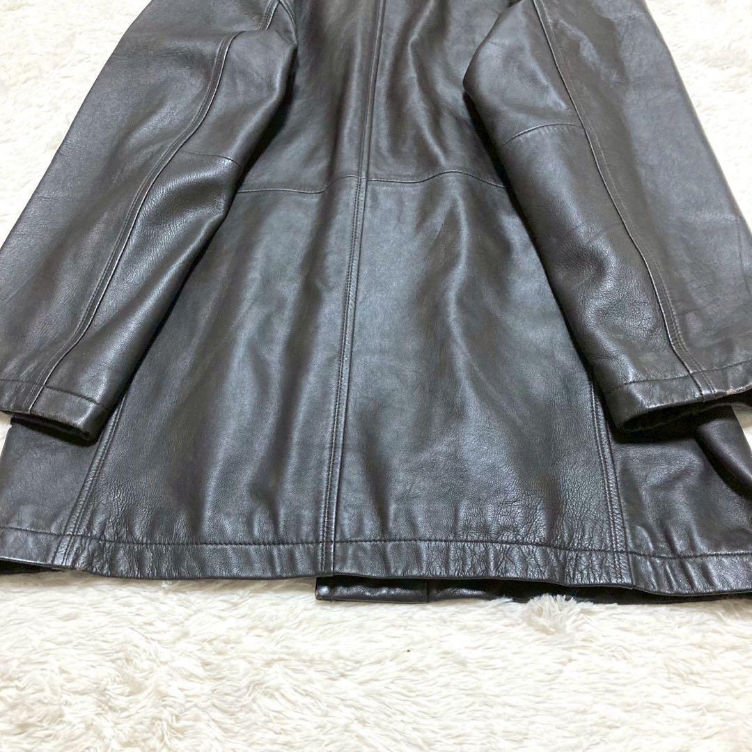 BALMAIN バルマン 高級ラムレザージャケット【S】キルティングコート 羊革