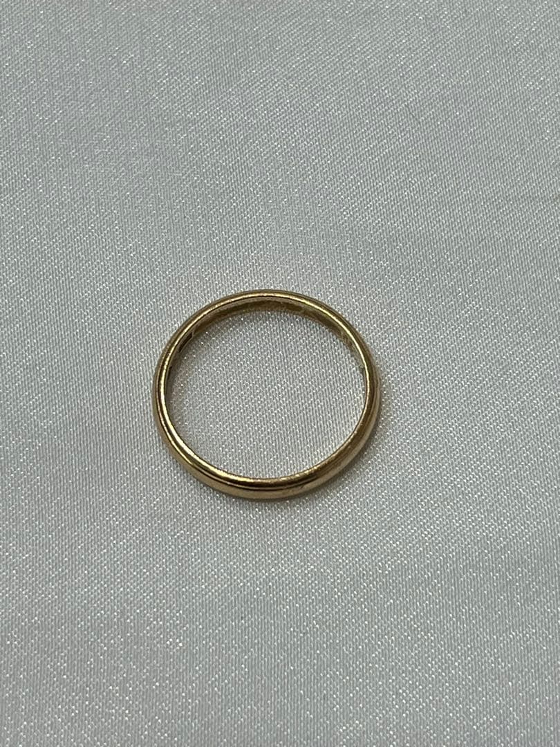 美品‼️K18リング シンプルリング❤️10号❤️18金　ゴールド　刻印有