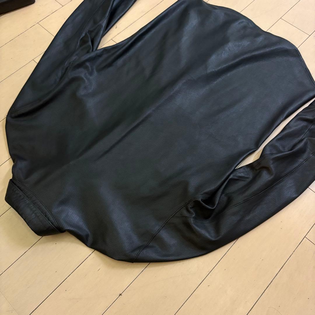 クロムハーツ レザー　シャツ　パンチングタイプ　希少のLサイズタグ　売り切り