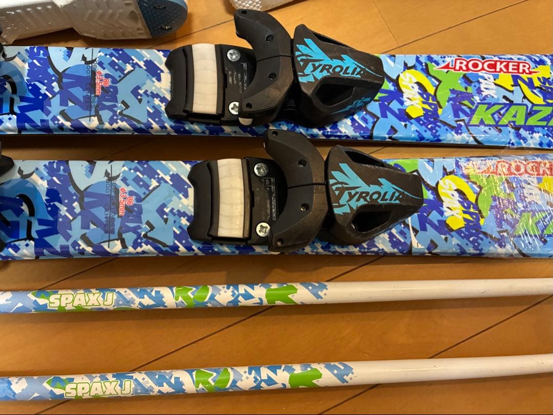美品KAZAMA 板86cmスキーセット靴18or19or20cm