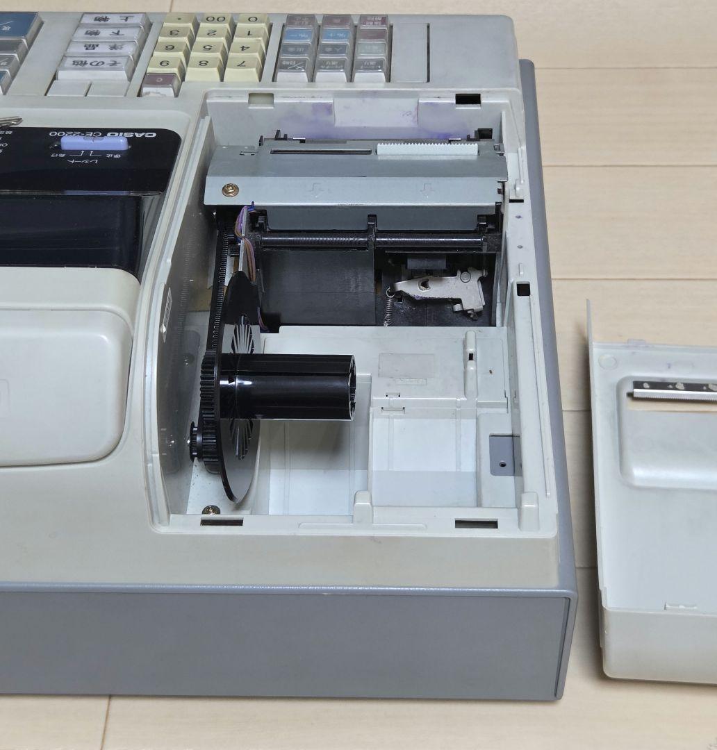 CASIO カシオ　レジスター　CE-2200 V 説明書付 現状品