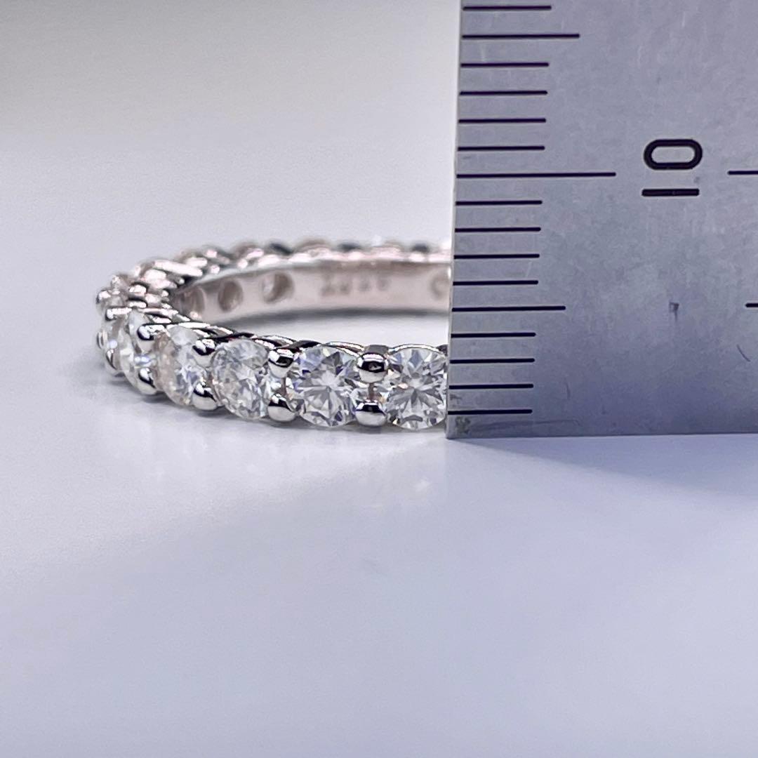 【6号】モアサナイト フルエタニティ リング　3mm