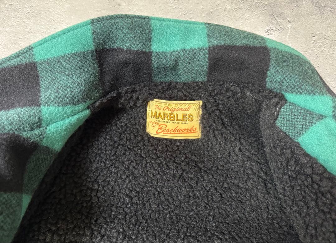 Marbles BUFFALO CHECK BOA JACKET サイズS