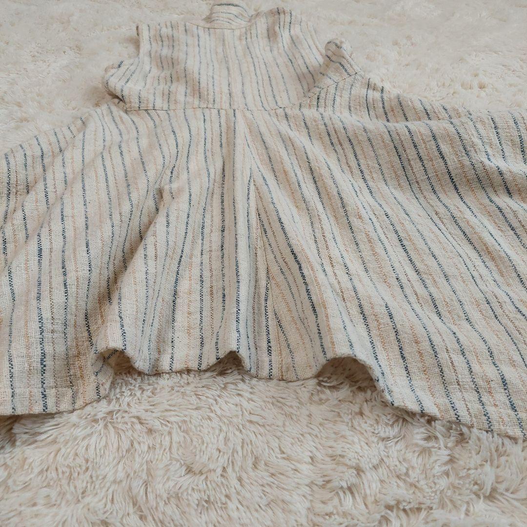 うさとの服 ベスト 前開き 変形 ジレ アシメントリー