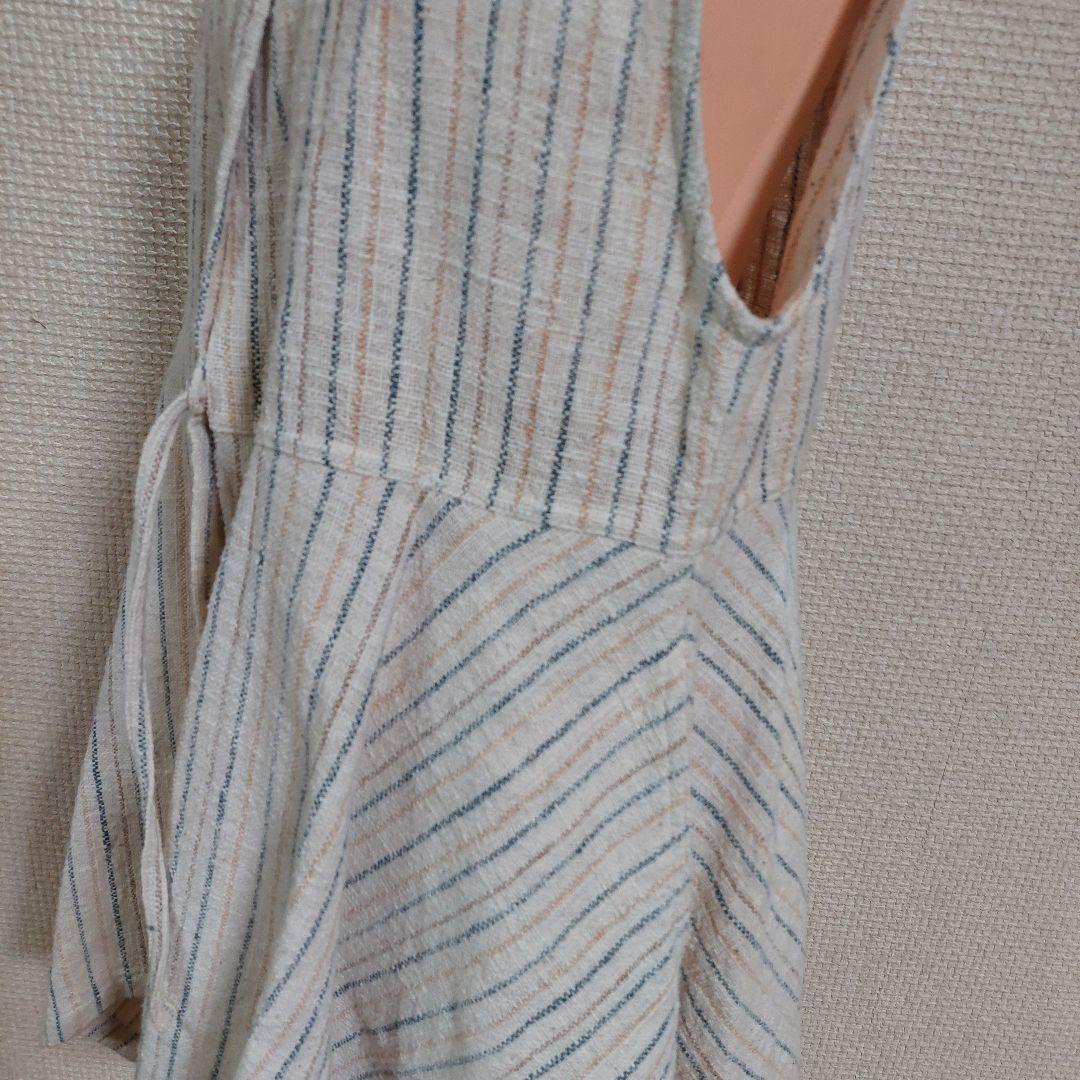 うさとの服 ベスト 前開き 変形 ジレ アシメントリー