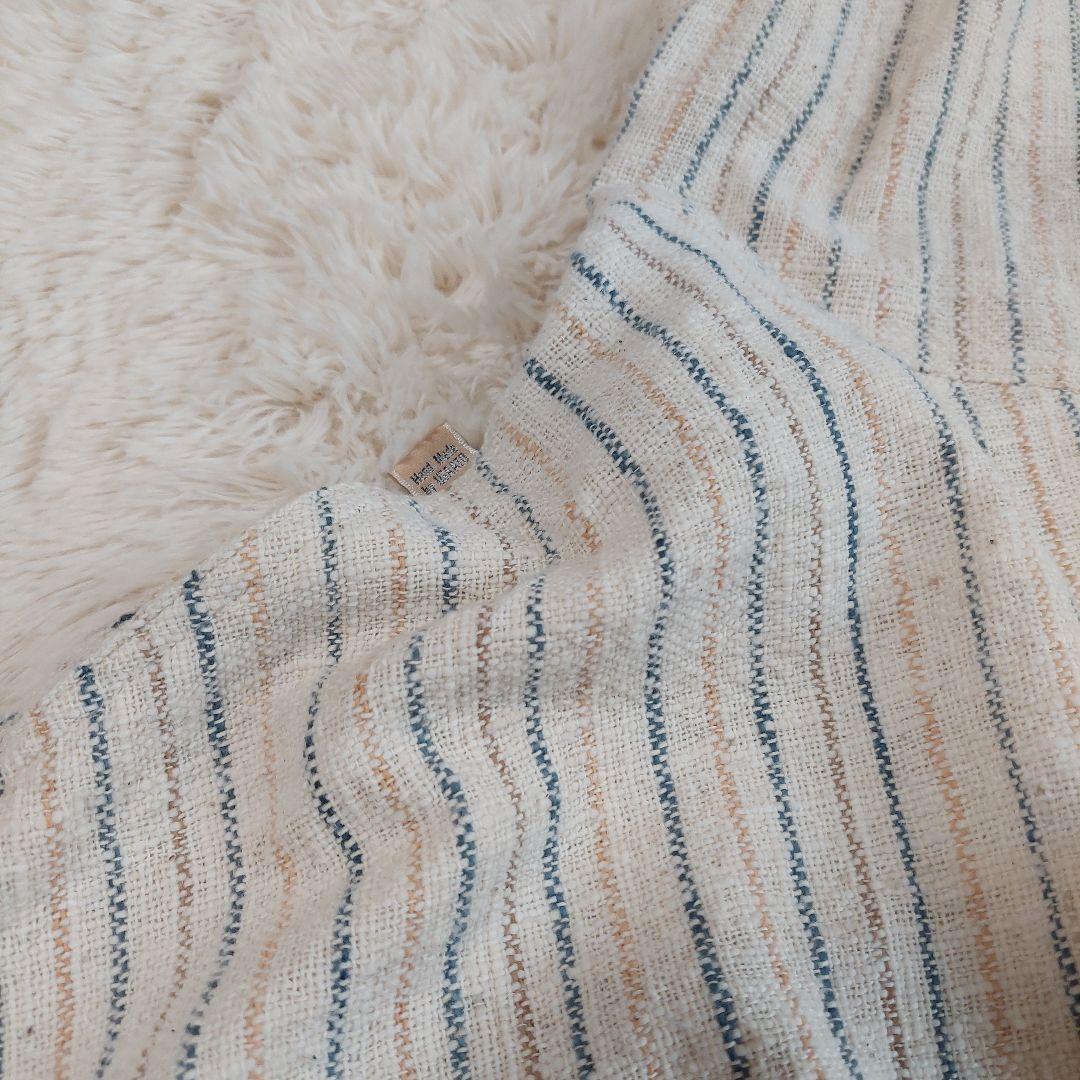 うさとの服 ベスト 前開き 変形 ジレ アシメントリー