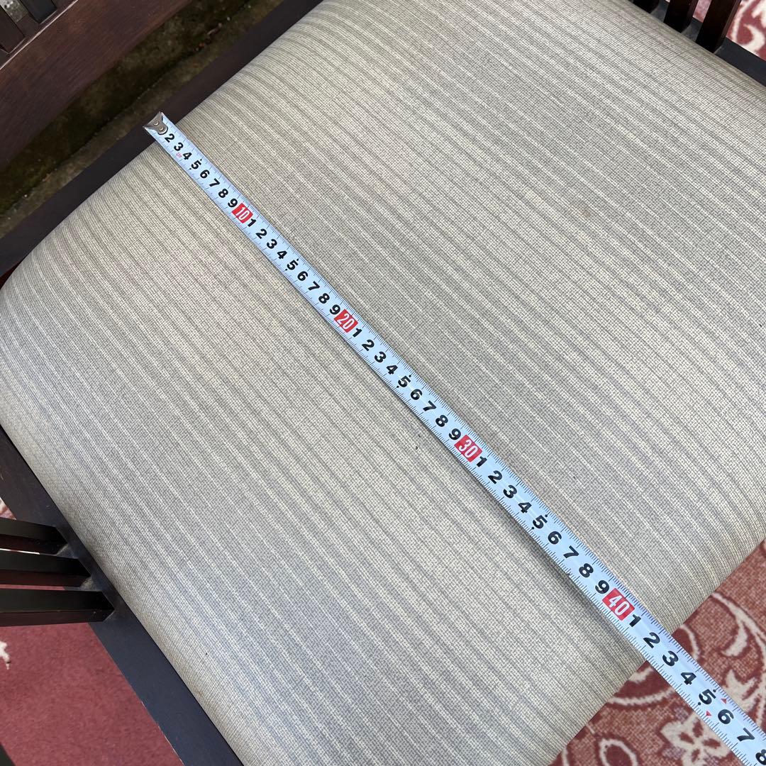 ビンテージ古家具◾️木製 肘掛けアームチェア ロビーチェア 椅子 イス チェア B