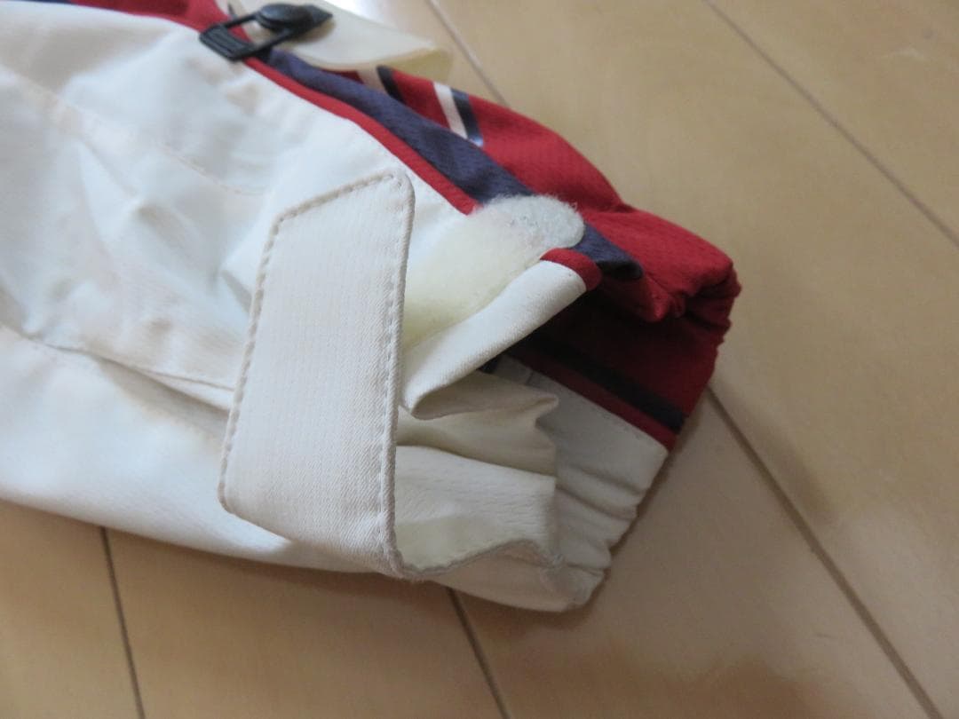 デサントスキーウェア上下 ホワイト/レッド/パープル サイズ:XO