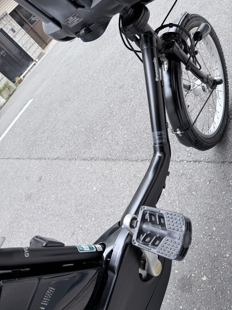 子供乗せ　パナソニック　電動アシスト自転車 チャイルドシート付き ブラック