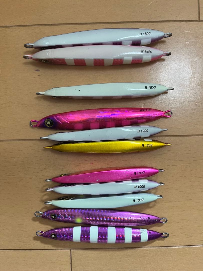 タチウオメタルジグ　メジャークラフト100 120 150 180g まとめ売り