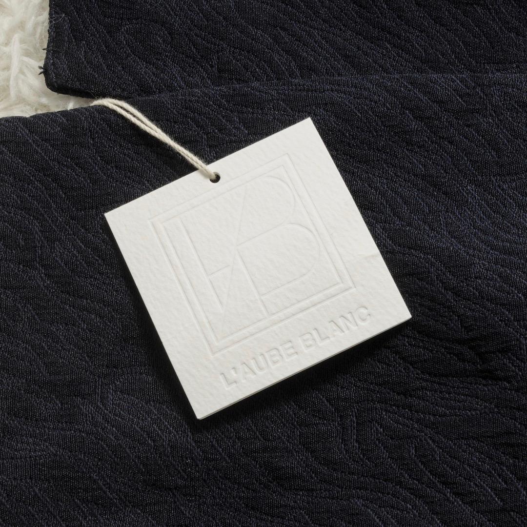 未使用 L’aubeblanc Keyneck Jacquard Dress M