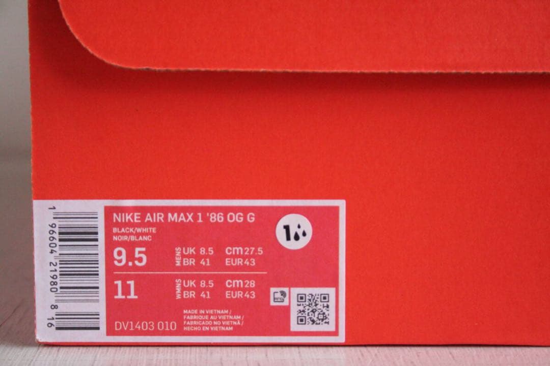 27.5cm NIKE AIR MAX 1 86 OG ナイキ エアマックス 1