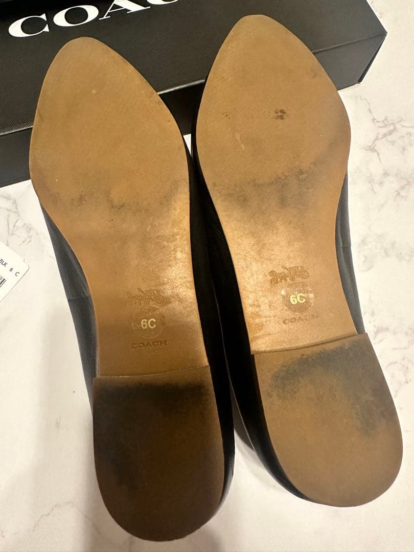 COACH ANNABEL LEATHER BALLET フラットシューズ