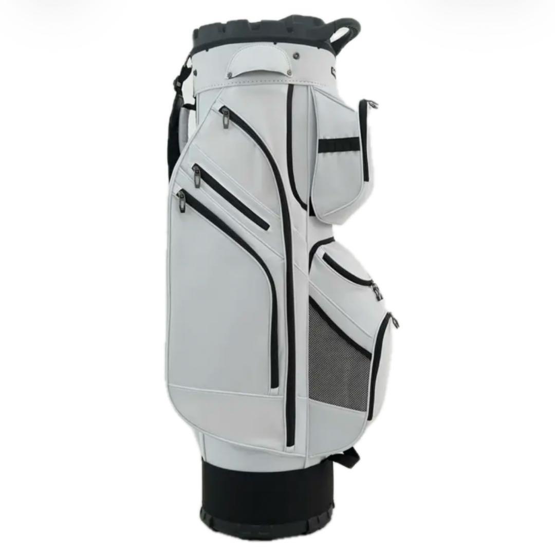 LIVSINGOLF 14分割 キャディバッグ エルゴデザイン ホワイト
