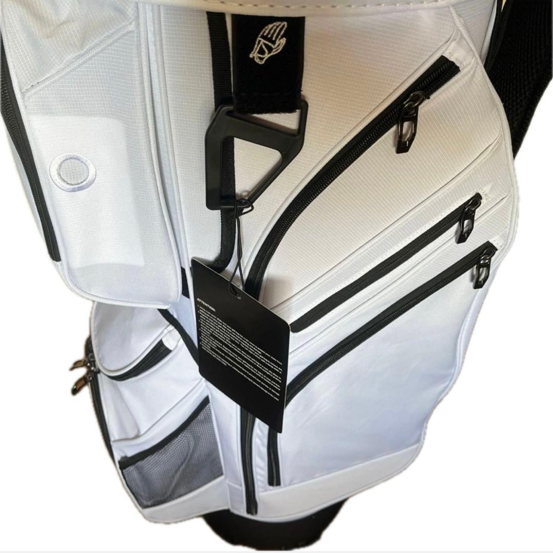LIVSINGOLF 14分割 キャディバッグ エルゴデザイン ホワイト