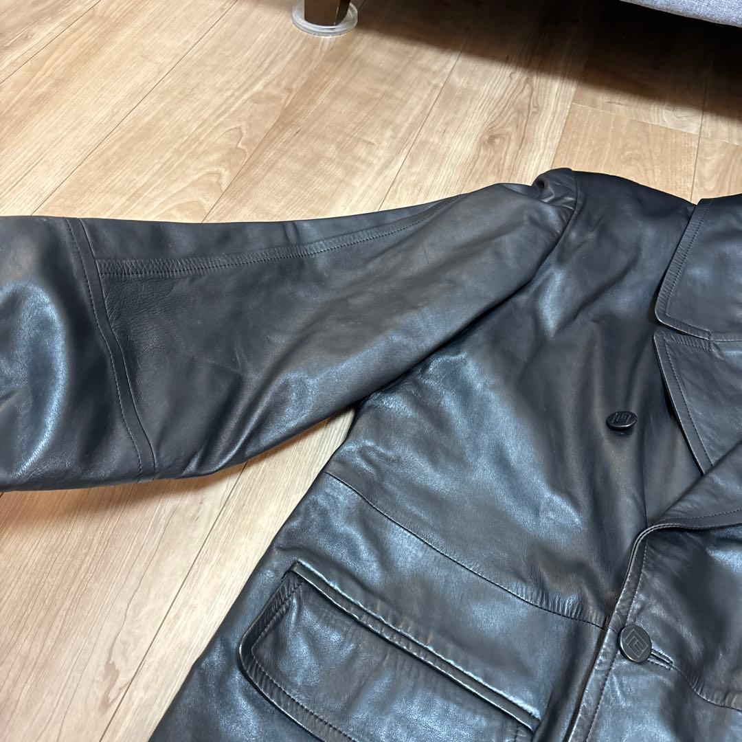 ピエールバルマン　羊革　ジャケット　Lサイズ
