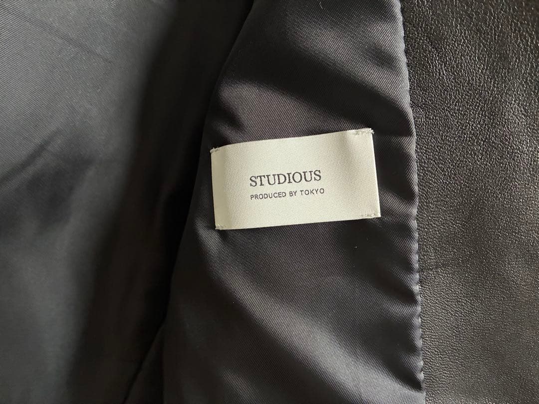 ふ*ー様 STUDIOUS ダブルライダースジャケット size3 本革　 Lサ