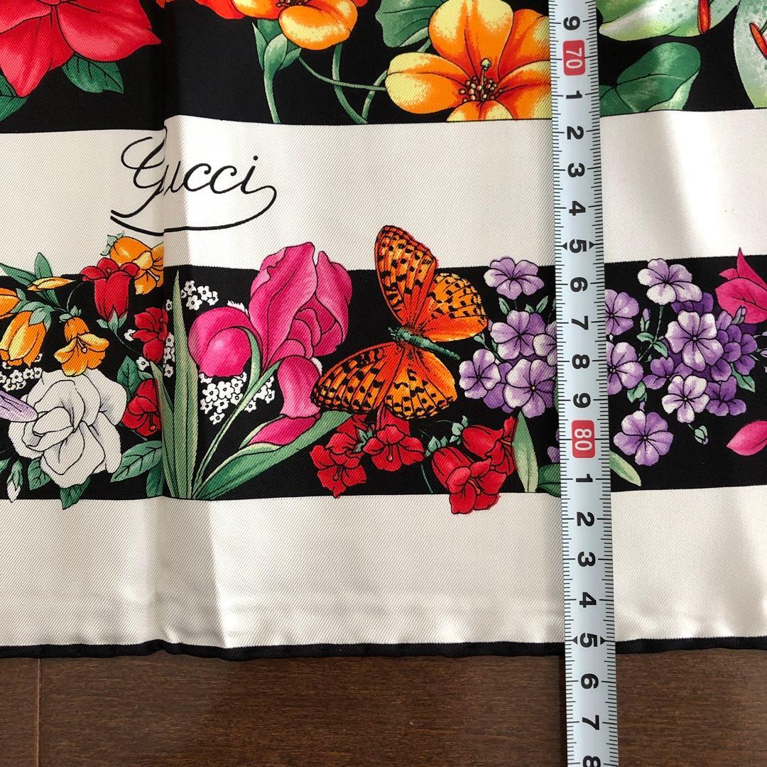 gucci シルク　スカーフ　グッチ　イタリア製　SILK オールド　ビンテージ