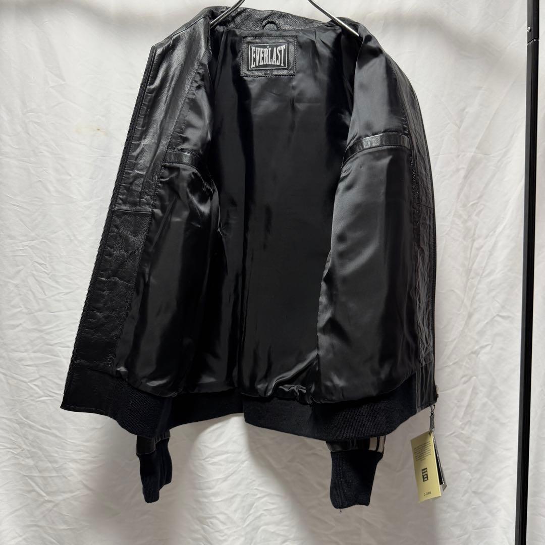 希少 00s EVERLAST エバーラスト レザージャケット ブルゾン 牛革