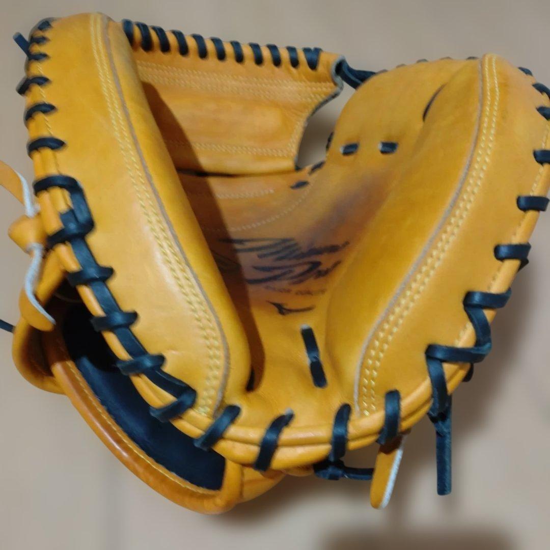 Mizuno Pro 軟式グローブ オレンジ