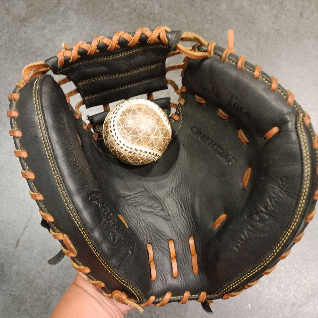 ぎゅさん専用　Rawlings 軟式グローブ 黒　キャッチャーミット