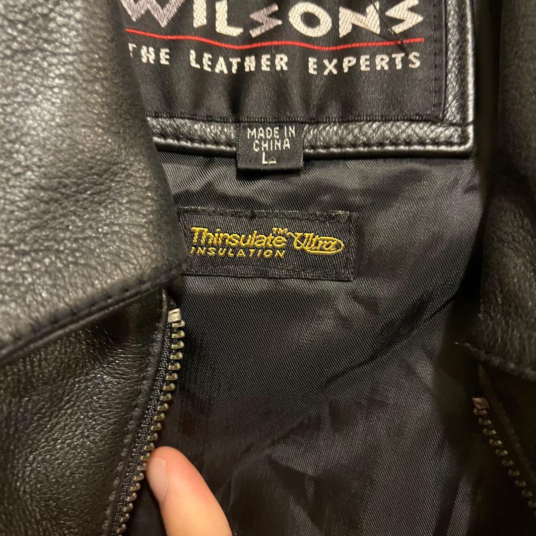 WILSONS LEATHER 90s レザー シングル ライダースジャケット