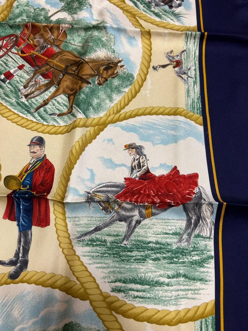 エルメス HERMES　スカーフ Auteuil en Mai カレ90