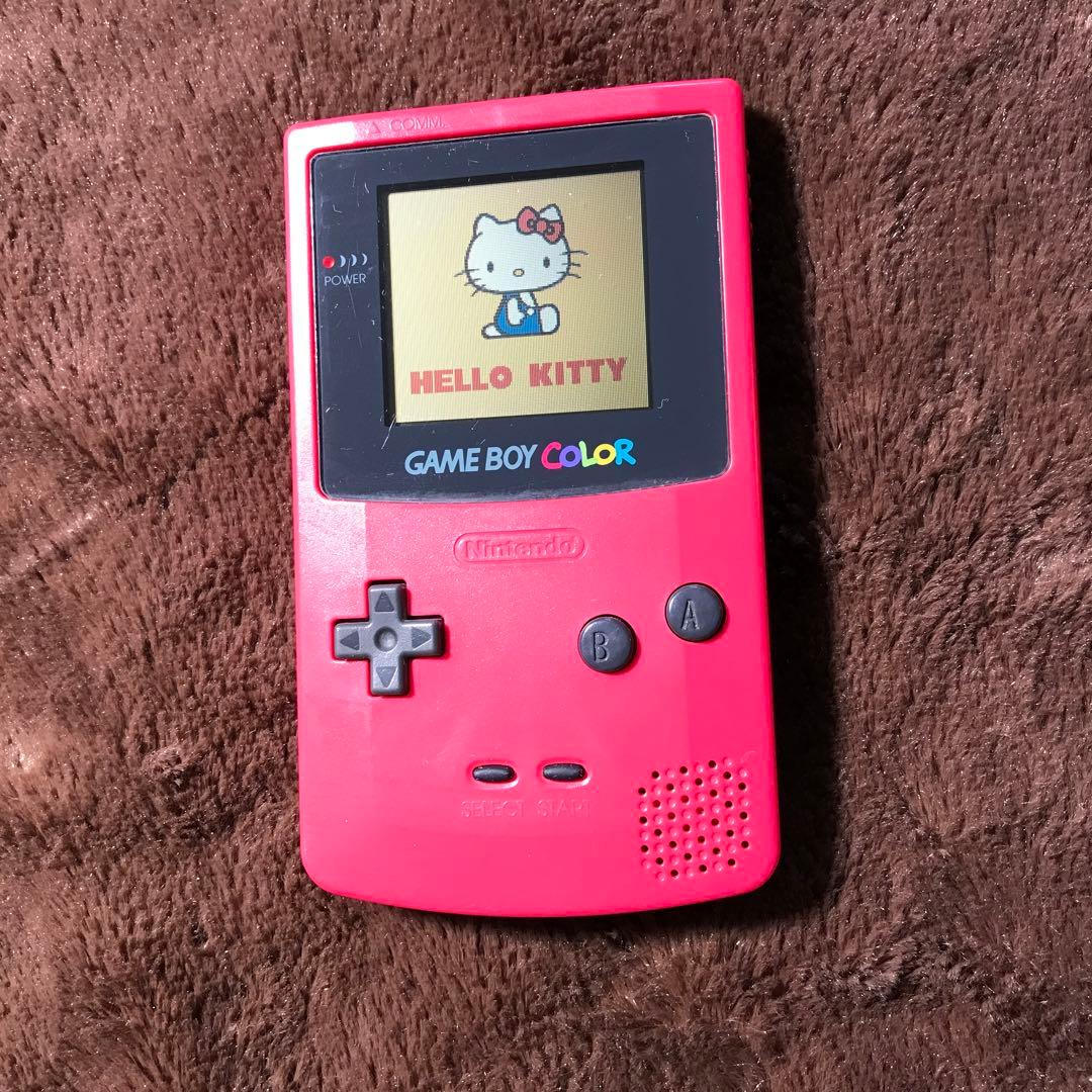 任天堂ゲームボーイカラーのレツド、美品